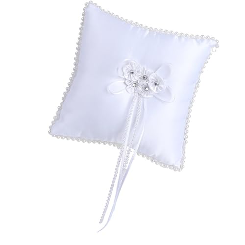 Quadratringe Kissenhalter Für Hochzeitshandhandwerk Elegante Bowknotblume Dekore Fingerring Kissen Für Besondere Anlässe Brautringe Quadratringe Kissenhalter Für Hochzeitshandhandwerk Elegante Bowknotblume Dekore Fingerring Kissen Für Besondere Anlässe Brautringe von XINGLIDA