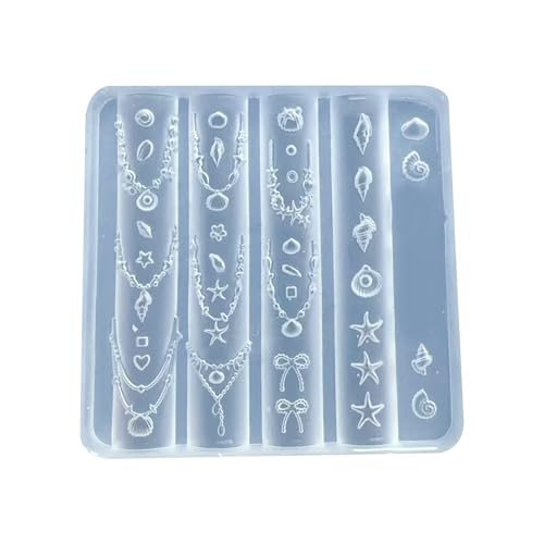 Silikonnägel Verzierung Formen Muschel Themen Kleine Accessoires Basteln Formen Für Schönheit Enthusiasten Halskette Nagel Charme Form von XINGLIDA