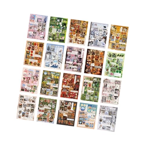 Sterbenaufkleber Buch Buch Japanischer Stil Aufkleber Retro Ästhetik Dekorative Für Journal Die Cut Japanische Stile Retro Briefpapier von XINGLIDA