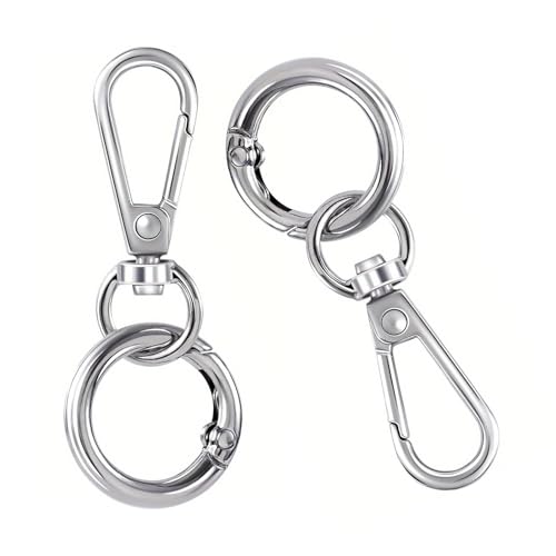 Wirbelverschlüsse Lanyard Schnappschüsse Haken Mit Schlüsselringen Ketten Clip Klauenverschluss Für Schlüsselbundschmuck von XINGLIDA