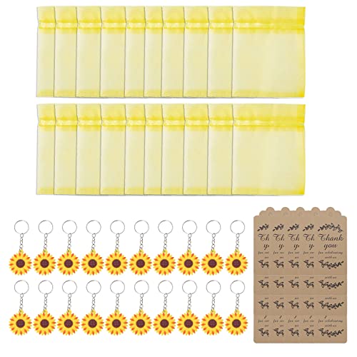 20 Sets Sonnenblumen Schlüsselanhänger Aus Organza Beuteln Dankeschön Anhänger Aus Kraftpapier Für Partybevorzugung Geburtstags Versorgung Schmuck Geschenk 20 Sets Sonnenblumen Schlüsselanhänger Aus Organza Beuteln Dankeschön Anhänger Aus Kraftpapier Für Partybevorzugung Geburtstags Versorgung Schmuck Geschenk von XINGLIDA