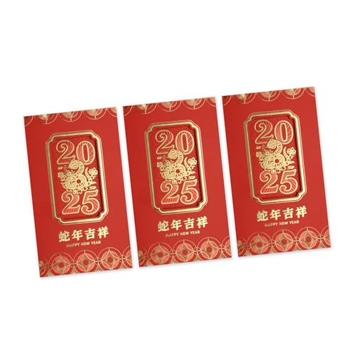 XINGLIDA Chinesische Neujahrskarte Mit Umschlag 2025 Jahr Der Schlangengrußkarte Für Familienfreunde Spring Festival Feier von XINGLIDA
