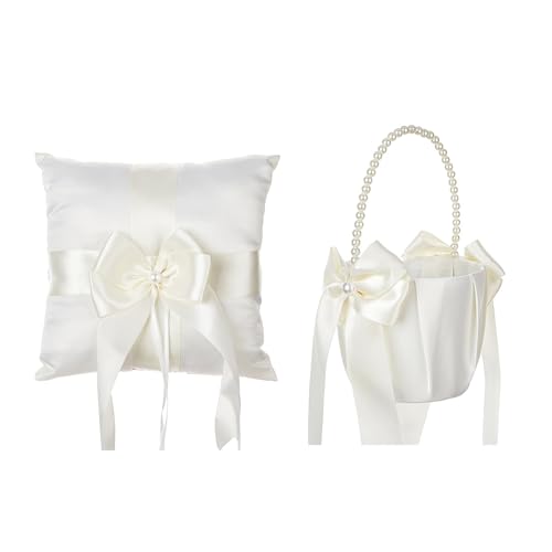 XINGLIDA Hochzeitsringe Trägerkorb Weichkissen Bögen Träger Für Braut & Bankette Punnet Bögen Luxus Hochzeitsblumenperlen XINGLIDA Hochzeitsringe Trägerkorb Weichkissen Bögen Träger Für Braut & Bankette Punnet Bögen Luxus Hochzeitsblumenperlen von XINGLIDA