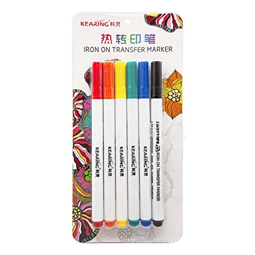 XINGLIDA Infusible Tintenmarker, 6/12 Farben, Thermo-Transfer-Marker, Bleistift, Sublimationstinte, Stift für Presse/Hitzepresse (C#) von XINGLIDA