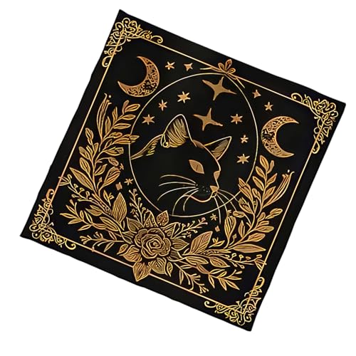 XINGLIDA Sternblumenmuster Astrologie Tischdecke Tarots Göttliche Tischdecke Altars Stoff Gottesbrettspiel Accessoire Kartentisch Tuch Wand Dekore von XINGLIDA