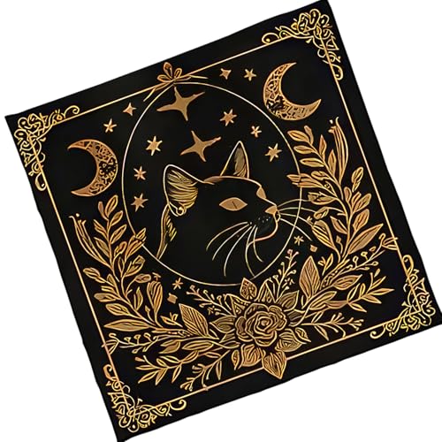 XINGLIDA Sternblumenmuster Astrologie Tischdecke Tarots Göttliche Tischdecke Altars Stoff Gottesbrettspiel Accessoire Kartentisch Tuch Wand Dekore von XINGLIDA
