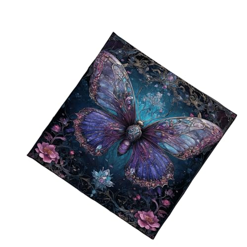 XINGLIDA Tarots Tischdecke Schmetterlingsblume Astrologie Altäre Stoff Göttisch Karten Tisch Wandteppiche Hexerei Liefern Schmetterling Blumenmuster Tarot Karte Tischdecke Spirituelle Decktüchte von XINGLIDA