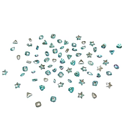 XINGLIDA Unregelmäßige Formen Nägel Strass Schmuck Glas Diamant Kristall Dekorationen Maniküre 3D Nagel Charms Ornament Zubehör (Nr. 4) von XINGLIDA