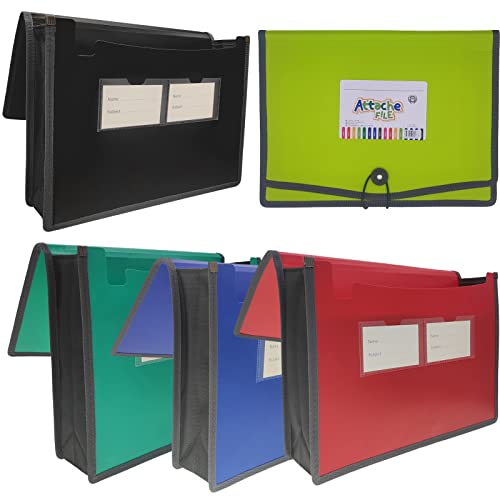 Fächermappe, Dokumenten-Organizer mit elastischer Kordel und Knopfverschluss, Briefgröße, 8,3 cm Erweiterung, A4 Briefgröße, erweiterbarer Aktenordner für Zuhause, Schule, Büro, Organisation,5 Stück Fächermappe, Dokumenten-Organizer mit elastischer Kordel und Knopfverschluss, Briefgröße, 8,3 cm Erweiterung, A4 Briefgröße, erweiterbarer Aktenordner für Zuhause, Schule, Büro, Organisation,5 Stück von XINGXINRONG
