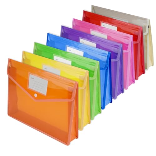 8 Stück Dokumententasche A4 - Dreidimensionale A4 Dokumentenmappe mit Knöpfe, Großer Kapazität Dokumententasche Organizer 8 Farben Sammelmappen für für Zuhause Schule Büro Dokument Speicherung 8 Stück Dokumententasche A4 - Dreidimensionale A4 Dokumentenmappe mit Knöpfe, Großer Kapazität Dokumententasche Organizer 8 Farben Sammelmappen für für Zuhause Schule Büro Dokument Speicherung von XINGYATU