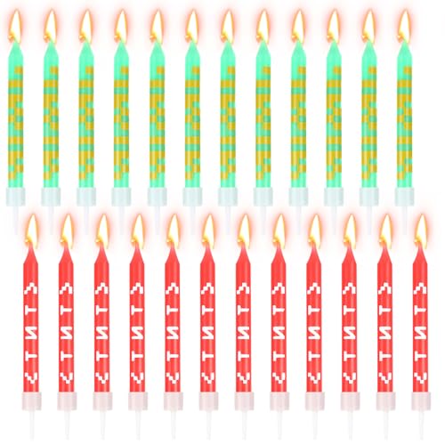 24 Stück Geburtstagskerzen 0,8 * 9,5cm Pixel Kerze Geburtstag Spiel Mädchen Jungen Retro Kerzen Geburtstag Birthday Candles Party Cupcakes & Deko für Abschlussfeier Hochzeit Partyzubehör Dekoration 24 Stück Geburtstagskerzen 0,8 * 9,5cm Pixel Kerze Geburtstag Spiel Mädchen Jungen Retro Kerzen Geburtstag Birthday Candles Party Cupcakes & Deko für Abschlussfeier Hochzeit Partyzubehör Dekoration von XINKEJIA