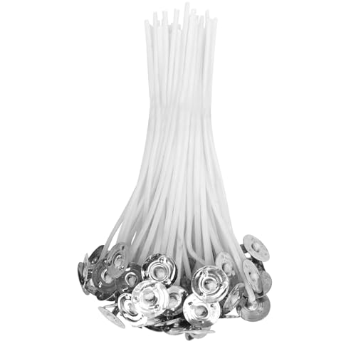 XINOUKJ 15cm Kerzendocht 50 Stück, Aus Natürlicher Bio-Baumwolle, Vorgewachsen Mit Sojawachs - Für Rauchfreie Kerzen Zum Selbermachen, DIY, Duftkerzen & Aromatherapie XINOUKJ 15cm Kerzendocht 50 Stück, Aus Natürlicher Bio-Baumwolle, Vorgewachsen Mit Sojawachs - Für Rauchfreie Kerzen Zum Selbermachen, DIY, Duftkerzen & Aromatherapie von XINOUKJ