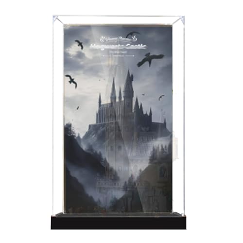 Acryl-Display-Box, kompatibel mit Lego 76454 Schloss: Hauptturm zum Sammeln und Schützen von Displays, transparent, 41,9 x 19,8 x 71,9 cm (Modell nicht im Lieferumfang enthalten) (Hintergrund + von XINPENGD