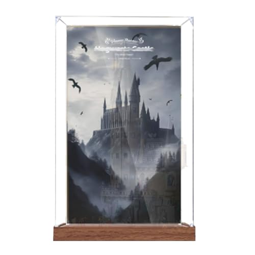 Acryl-Display-Box, kompatibel mit Lego 76454 Schloss: Hauptturm zum Sammeln und Schützen von Displays, transparent, 41,9 x 19,8 x 71,9 cm (Modell nicht im Lieferumfang enthalten) (Hintergrund + von XINPENGD