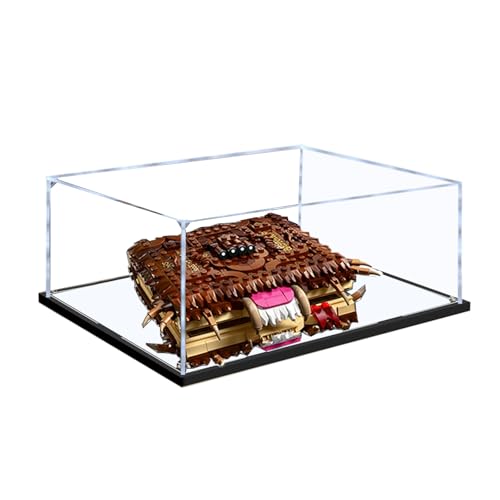 Acryl Display Box Kompatibel mit Lego 76449 Das Buch der Monster zum Sammeln und Schützen von Displays Klar 30,0 x 19,8 x 19,8 cm (Modell nicht im Lieferumfang enthalten) (Transparent (Spiegelboden)) von XINPENGD