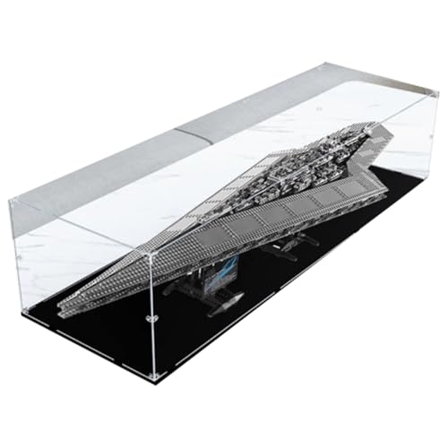 Acryl Display Box für Lego 10221 Sternenzerstörer Modell, Transparente Staubdichte Vitrine Aufbewahrungsbox Kompatibel mit Lego 10221 Modell (Option 1) von XINPENGD