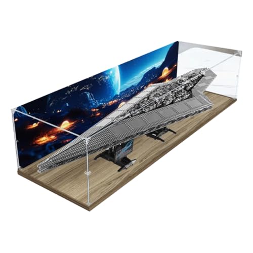 Acryl Display Box für Lego 10221 Sternenzerstörer Modell, Transparente Staubdichte Vitrine Aufbewahrungsbox Kompatibel mit Lego 10221 Modell (Option 2) von XINPENGD