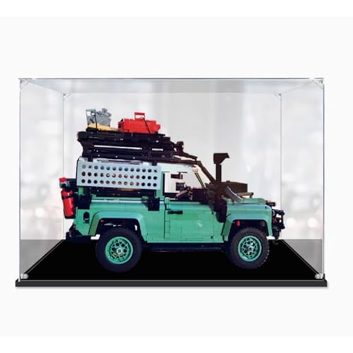 Acryl Display Box für Lego 10317 Geländewagen Modell, Transparente Staubdichte Vitrine Aufbewahrungsbox Kompatibel mit Lego 10317Modell (Option 1) von XINPENGD