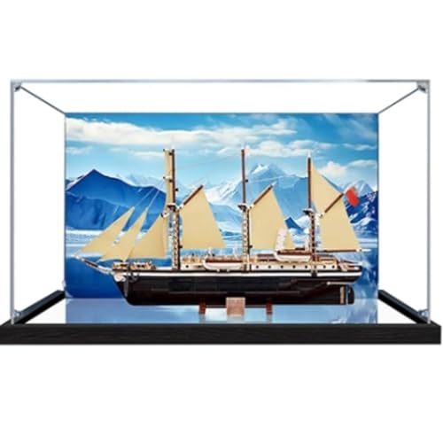 Acryl Display Box für Lego 10335 Erkundungsschiff Modell, Transparent Staubdichte Vitrine Aufbewahrungsbox Kompatibel mit Lego 10335 Modell von XINPENGD