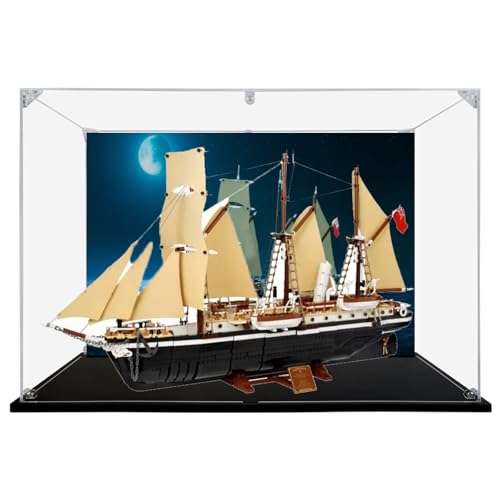 Acryl Display Box für Lego 10335 Expedition Ship Perseverance Modell, Transparent Staubdichte Vitrine Aufbewahrungsbox Kompatibel mit Lego 10335 Modell von XINPENGD