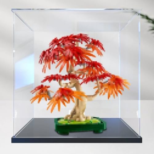 Acryl Display Box für Lego 10348 Red Maple Bonsai Modell, Transparent Staubdichte Vitrine Aufbewahrungsbox Kompatibel mit Lego 10348 Modell (Option 3) von XINPENGD