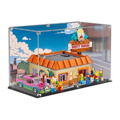 Acryl Display Box für Lego 10352 Modell Simpson's Burgers klar staubdicht Vitrine Aufbewahrungsbox kompatibel mit Lego Modell 10352 von XINPENGD