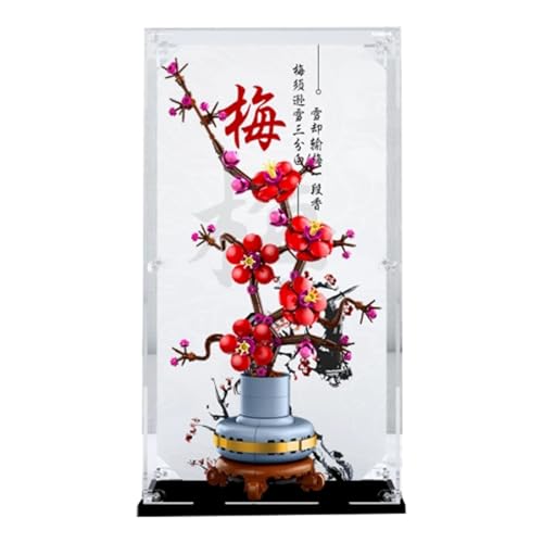 Acryl Display Box für Lego 10369 Pflaumenblüte Modell, Transparente Staubdichte Vitrine Aufbewahrungsbox Kompatibel mit Lego 10369 Modell (Option 2) von XINPENGD