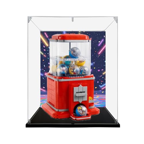 Acryl Display Box für Lego 21358 Little People Twister Modell, Transparent Staubdichte Vitrine Aufbewahrungsbox Kompatibel mit Lego 21358 Modell (Option 2) von XINPENGD