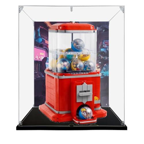 Acryl Display Box für Lego 21358 Little People Twister Modell, Transparente Staubdichte Vitrine Aufbewahrungsbox Kompatibel mit Lego 21358 Classic Mining Pick Modell (Hintergrund) von XINPENGD