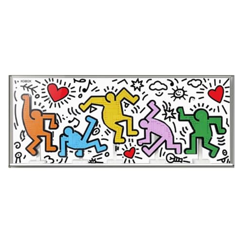 Acryl Display Box für Lego 31216 Dance Characters Modell, Transparent Staubdichte Vitrine Aufbewahrungsbox Kompatibel mit Lego 31216 Dance Characters Modell (Option B) von XINPENGD