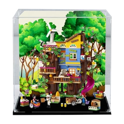 Acryl Display Box für Lego 41703 Freundschaftsbaumhaus Modell, Transparent Staubdichte Vitrine Aufbewahrungsbox Kompatibel mit Lego 41703 Modell (Option 2) von XINPENGD