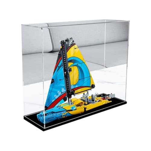 Acryl Display Box für Lego 42074 Segelboote Modell, Transparente Staubdichte Vitrine Aufbewahrungsbox Kompatibel mit Lego 42074 Modell (Option 1) von XINPENGD
