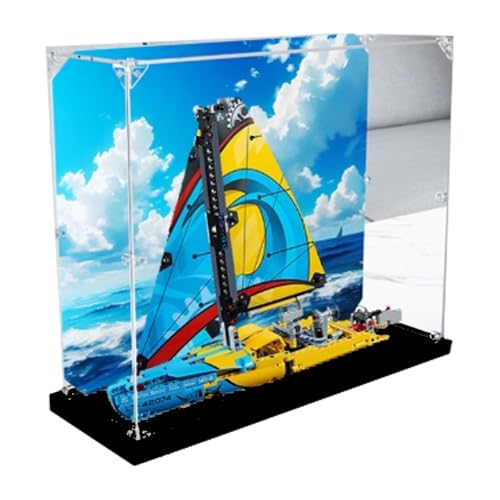 Acryl Display Box für Lego 42074 Segelboote Modell, Transparente Staubdichte Vitrine Aufbewahrungsbox Kompatibel mit Lego 42074 Modell (Option 2) von XINPENGD