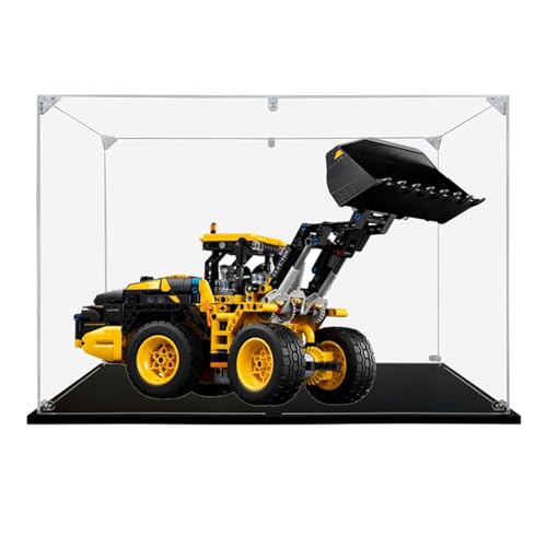 Acryl Display Box für Lego 42209 Mechanische Gruppe L120 Elektrisches Ladermodell, Transparente Staubdichte Vitrine Aufbewahrungsbox Kompatibel mit Lego 42209 Modell (Option 1) von XINPENGD
