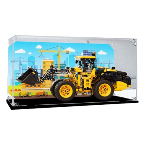 Acryl Display Box für Lego 42209 Mechanische Gruppe L120 Elektrisches Ladermodell, Transparente Staubdichte Vitrine Aufbewahrungsbox Kompatibel mit Lego 42209 Modell (Option 2) von XINPENGD