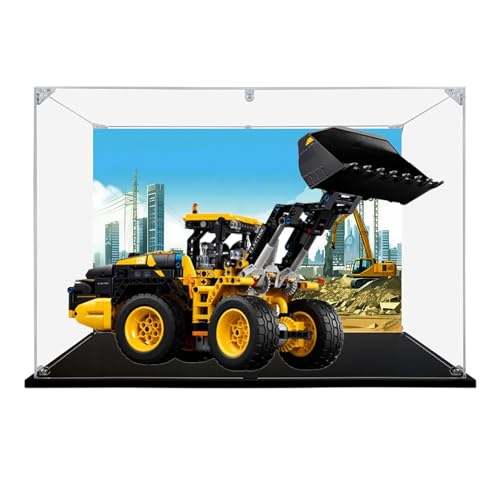 Acryl Display Box für Lego 42209 Mechanische Gruppe L120 Elektrisches Ladermodell, Transparente Staubdichte Vitrine Aufbewahrungsbox Kompatibel mit Lego 42209 Modell (Option 2) von XINPENGD