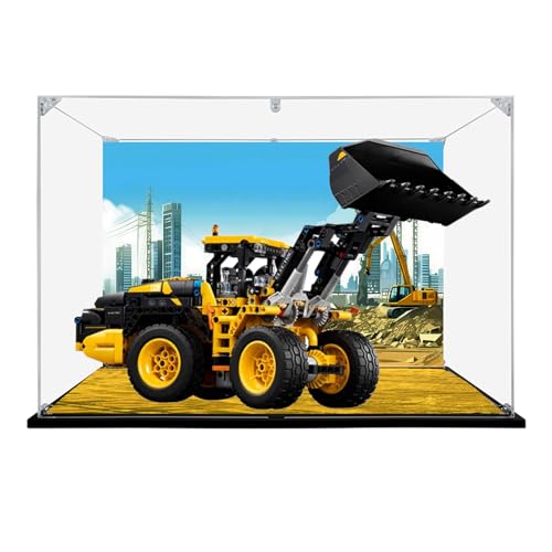 Acryl Display Box für Lego 42209 Mechanische Gruppe L120 Elektrisches Ladermodell, Transparente Staubdichte Vitrine Aufbewahrungsbox Kompatibel mit Lego 42209 Modell (Option 3) von XINPENGD