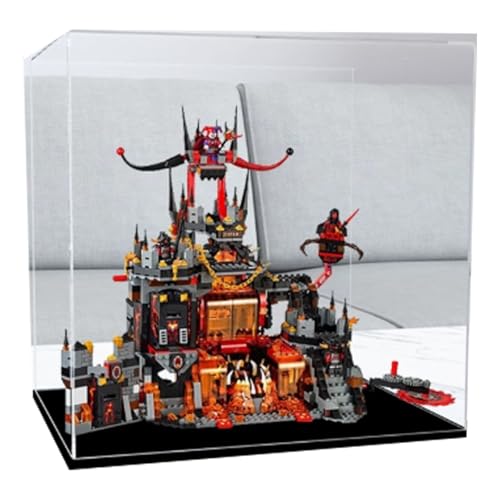 Acryl Display Box für Lego 70323 Lava Lair Modell, Transparent Staubdichte Vitrine Aufbewahrungsbox Kompatibel mit Lego 70323 Modell (Option 1) von XINPENGD