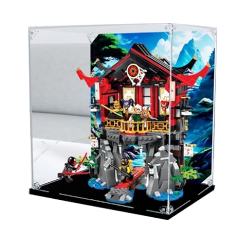 Acryl Display Box für Lego 70643 Tempel der Auferstehung Modell, Transparente Staubdichte Vitrine Aufbewahrungsbox Kompatibel mit Lego 70643 Modell (Option 1) von XINPENGD