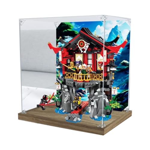 Acryl Display Box für Lego 70643 Tempel der Auferstehung Modell, Transparente Staubdichte Vitrine Aufbewahrungsbox Kompatibel mit Lego 70643 Modell (Option 2) von XINPENGD