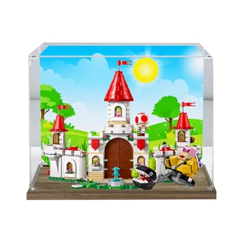 Acryl Display Box für Lego 71435 Brigitte's Castle Modell, Transparente Staubdichte Vitrine Aufbewahrungsbox Kompatibel mit Lego 71435 Modell (Option 1) von XINPENGD