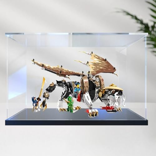 Acryl Display Box für Lego 71809 Dragon Master Modell, Transparent Staubdichte Vitrine Aufbewahrungsbox Kompatibel mit Lego 71809 Modell (Option 1) von XINPENGD
