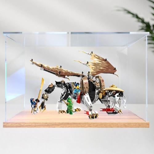 Acryl Display Box für Lego 71809 Dragon Master Modell, Transparent Staubdichte Vitrine Aufbewahrungsbox Kompatibel mit Lego 71809 Modell (Option 3) von XINPENGD