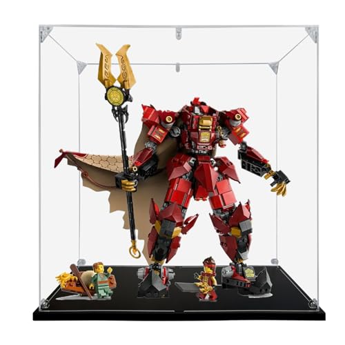 Acryl Display Box für Lego 71846 Flaming Knight Mech Modell, Transparent Staubdichte Vitrine Aufbewahrungsbox Kompatibel mit Lego 71846 Modell (Option 2) von XINPENGD
