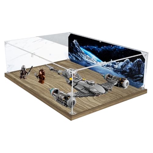 Acryl Display Box für Lego 75325 N-1 Starfighter Modell, Transparent Staubdichte Vitrine Aufbewahrungsbox Kompatibel mit Lego 75325 Modell (Option 1) von XINPENGD