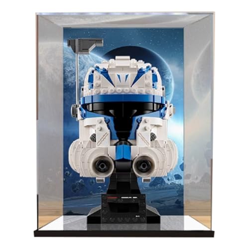 Acryl Display Box für Lego 75349/75350/75351/76251 Helmets Modell, Transparent Staubdichte Vitrine Aufbewahrungsbox Kompatibel mit Lego 75349/75350/75351/76251 Modell (75349) von XINPENGD