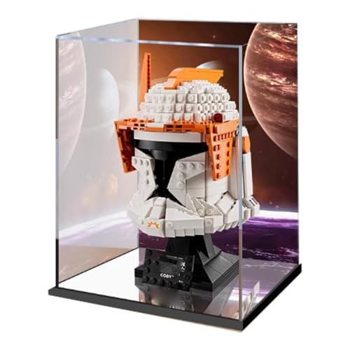 Acryl Display Box für Lego 75349/75350/75351/76251 Helmets Modell, Transparent Staubdichte Vitrine Aufbewahrungsbox Kompatibel mit Lego 75349/75350/75351/76251 Modell (75350) von XINPENGD
