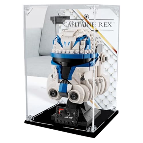 Acryl Display Box für Lego 75349 Helmmodell, Transparente Staubdichte Vitrine Aufbewahrungsbox Kompatibel mit Lego 75349 Modell (Option 1) von XINPENGD