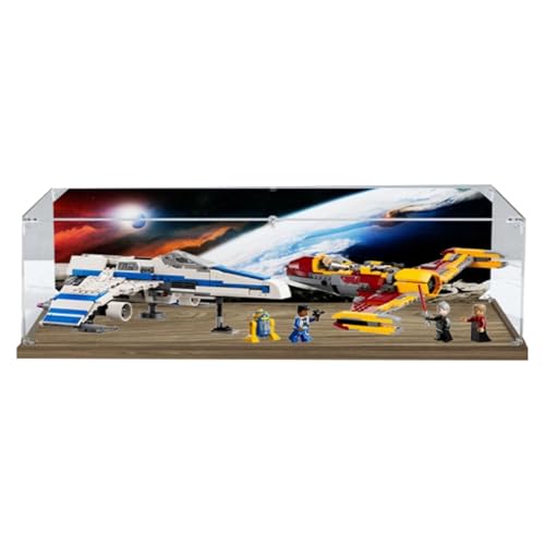 Acryl Display Box für Lego 75364 Starfighter Modell, Transparent Staubdichte Vitrine Aufbewahrungsbox Kompatibel mit Lego 75364 Modell (Option 1) von XINPENGD