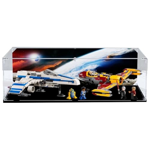 Acryl Display Box für Lego 75364 Starfighter Modell, Transparent Staubdichte Vitrine Aufbewahrungsbox Kompatibel mit Lego 75364 Modell (Option 2) von XINPENGD